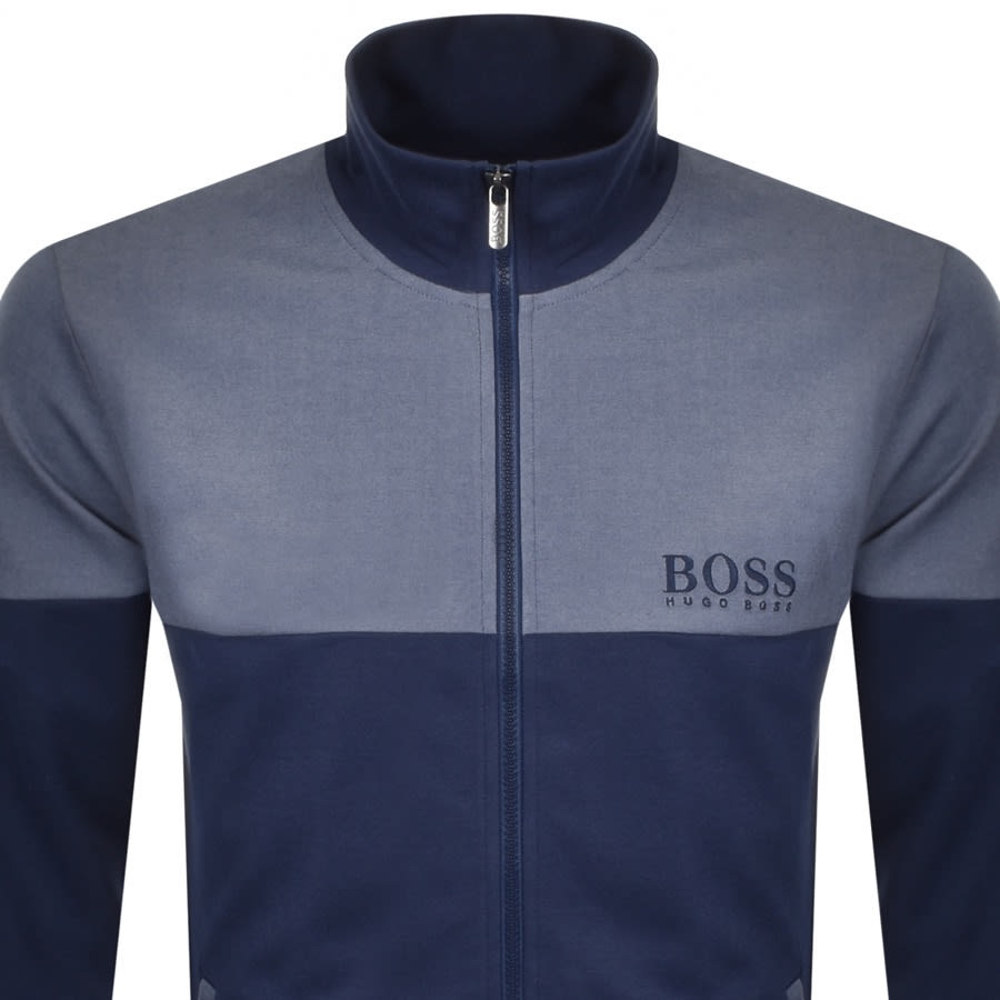 Alternative Image for ProductBOSS Bodywear Full Zip Sweatshirt Blue2